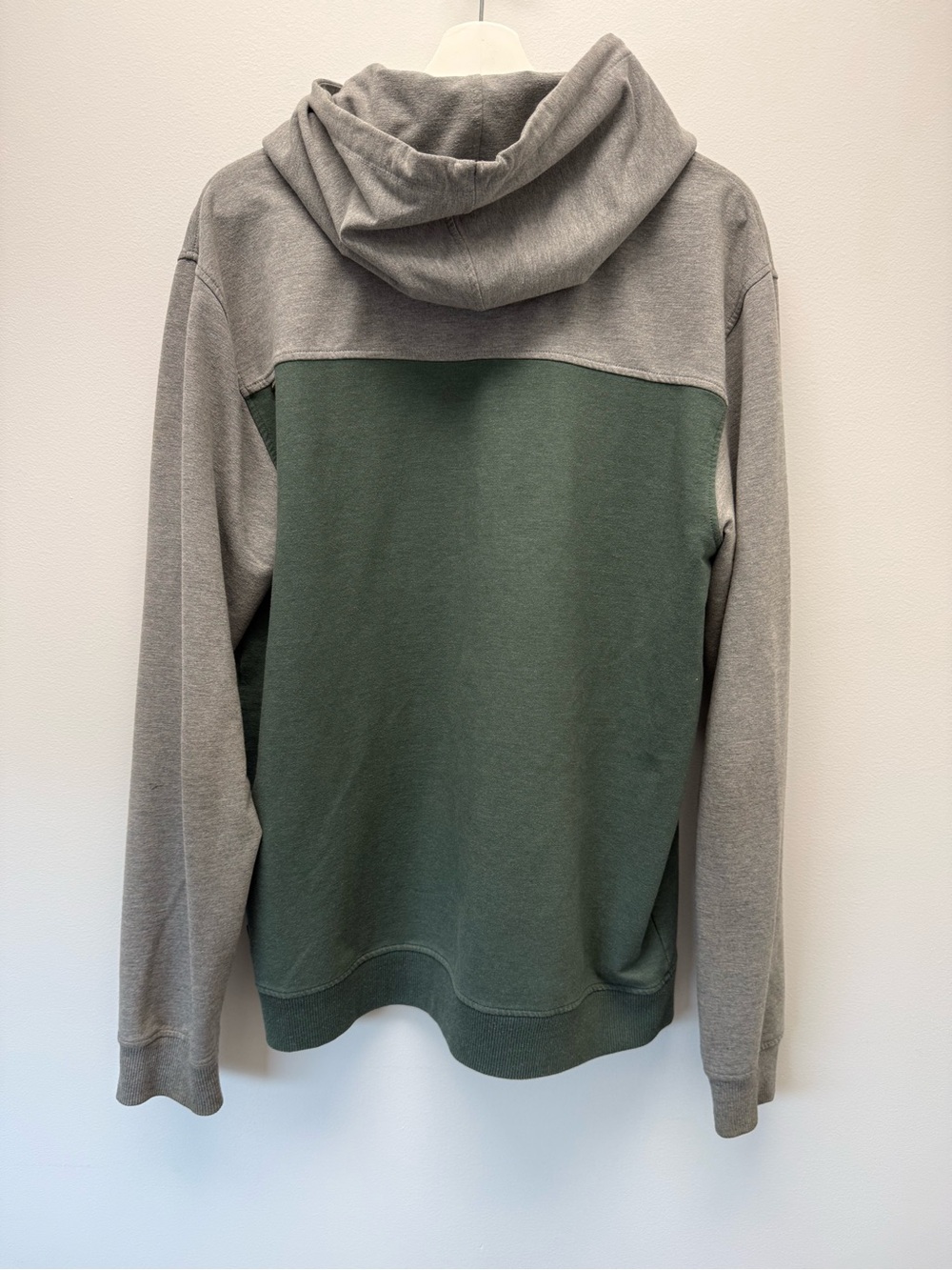 Howler Brothers Men’s Green & Gray Zip-Up Hoodie with Rope Drawcords - Size L - Picture 3 of 6